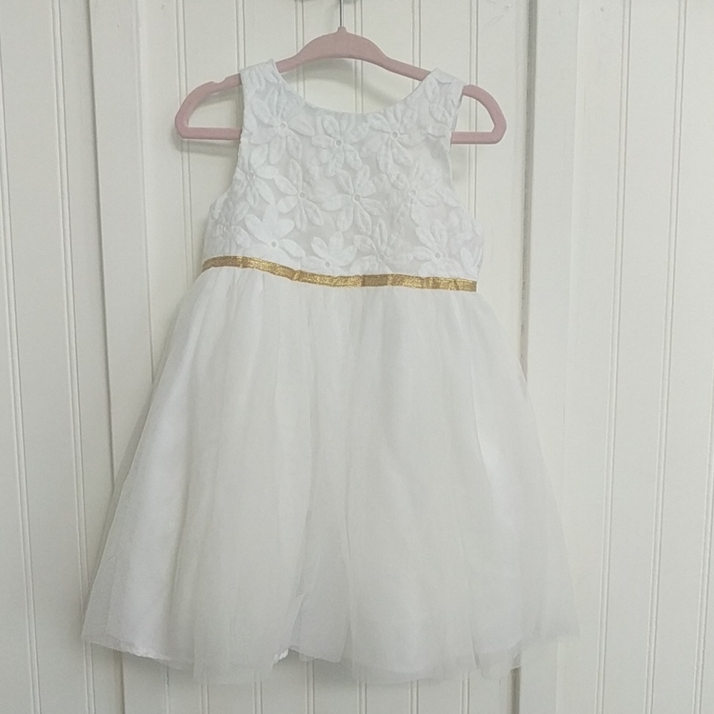 White Cat & Jack Tulle and Gold Dress